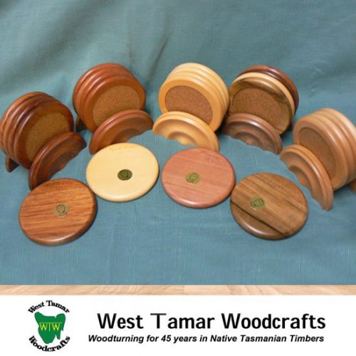a set of WT Woodcrafts 4 Coasters