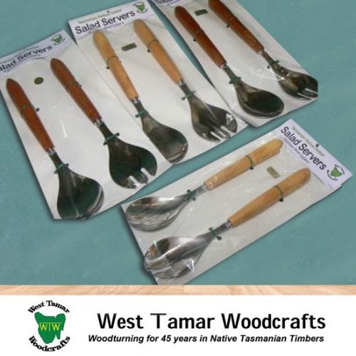 WT Woodcrafts Salad Servers